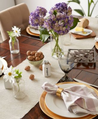 Design Imports Fine Ribbed Table Runner 13x72 inches