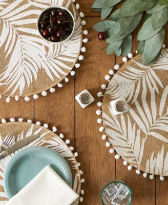 Fern Print Round Placemat Set of 6