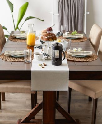 Design Imports Fine Ribbed Table Runner 13x72 inches