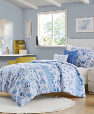Christa Floral Striped 4-Pc. Comforter Set, Twin/Twin XL