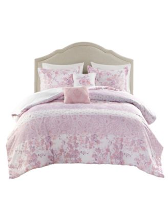 Oliena Floral Paisley 5-Pc. Comforter Set, Full/Queen