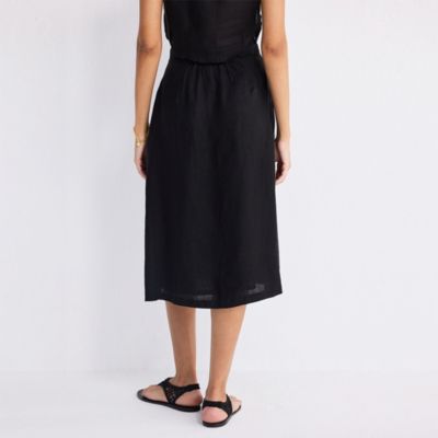 Women's Overlap Midi Skirt