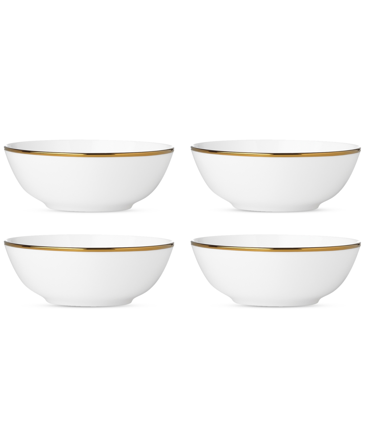 Lenox Contempo Luxe Place Setting Bowls, Set Of 4 In White