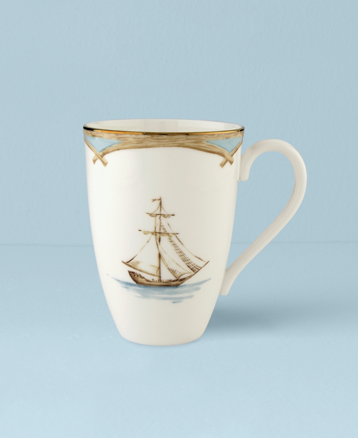 Lenox British Colonial Tradewind Mugs, Set Of 4 In White