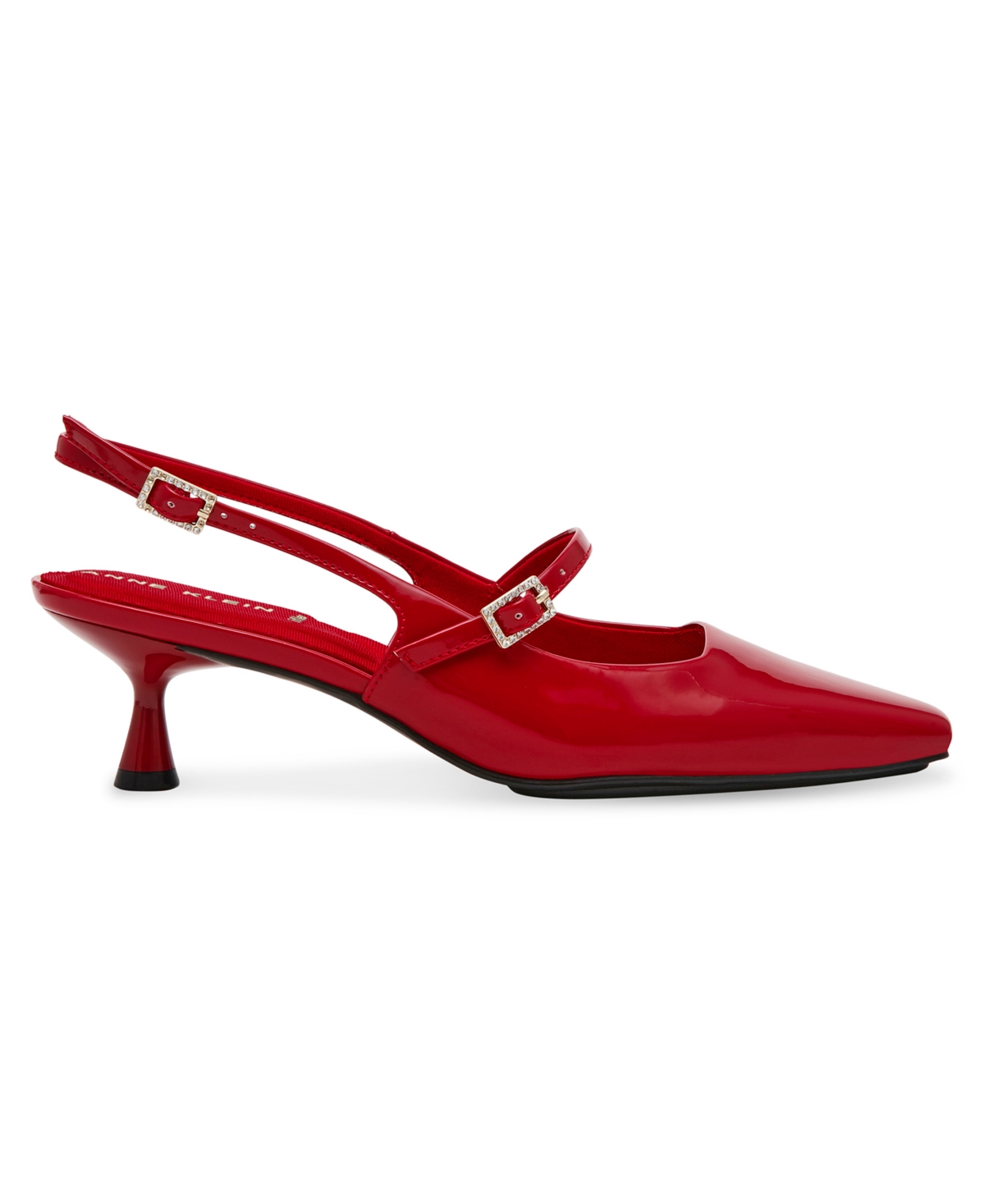 Anne Klein Women's Tyra Mary Jane Slingback Kitten Heel Pumps