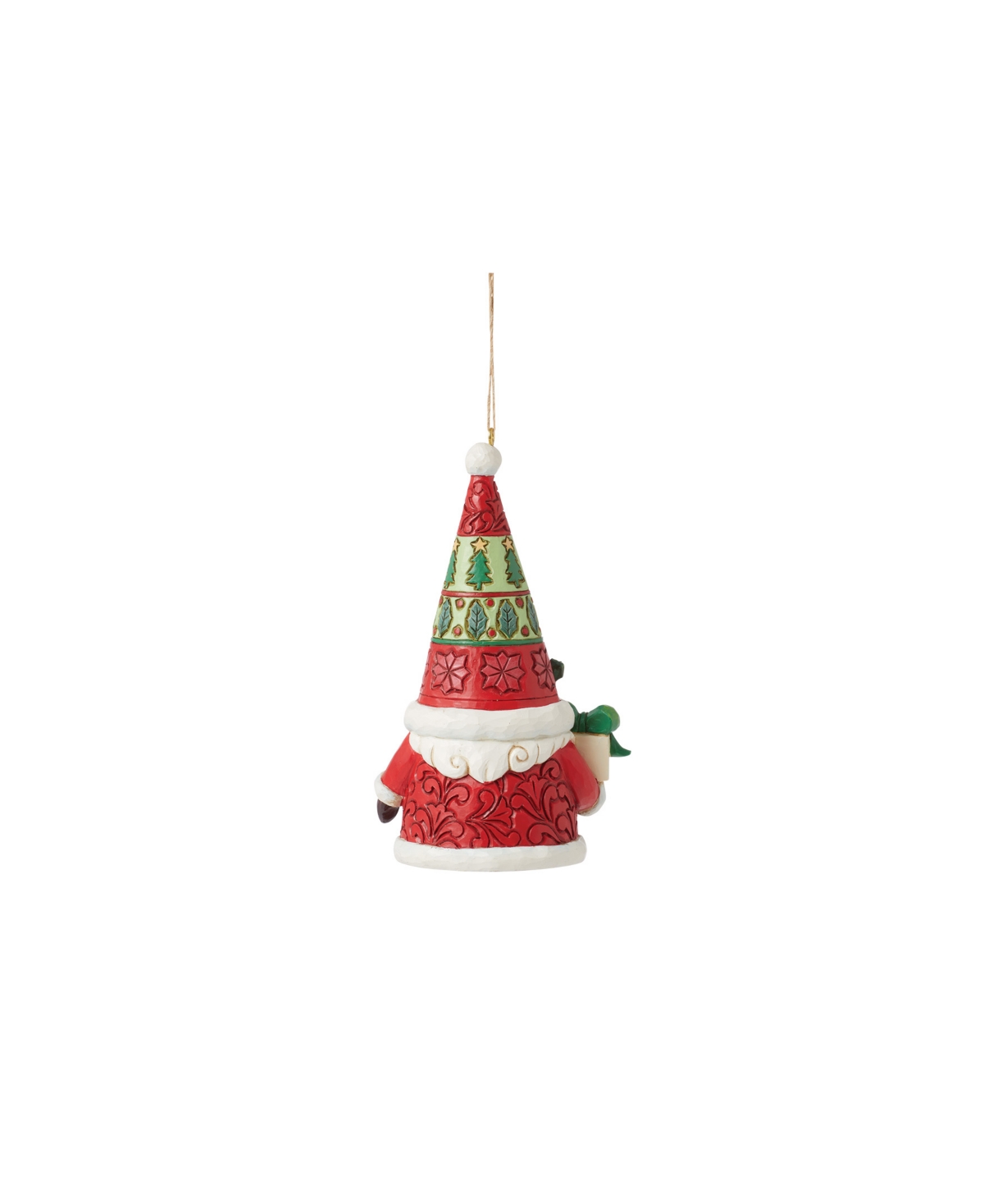 Jim Shore Holiday Ornament Santa Claus Gnome With Ornament In Multi