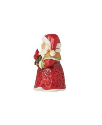 Mini Santa with Cardinal Figurine