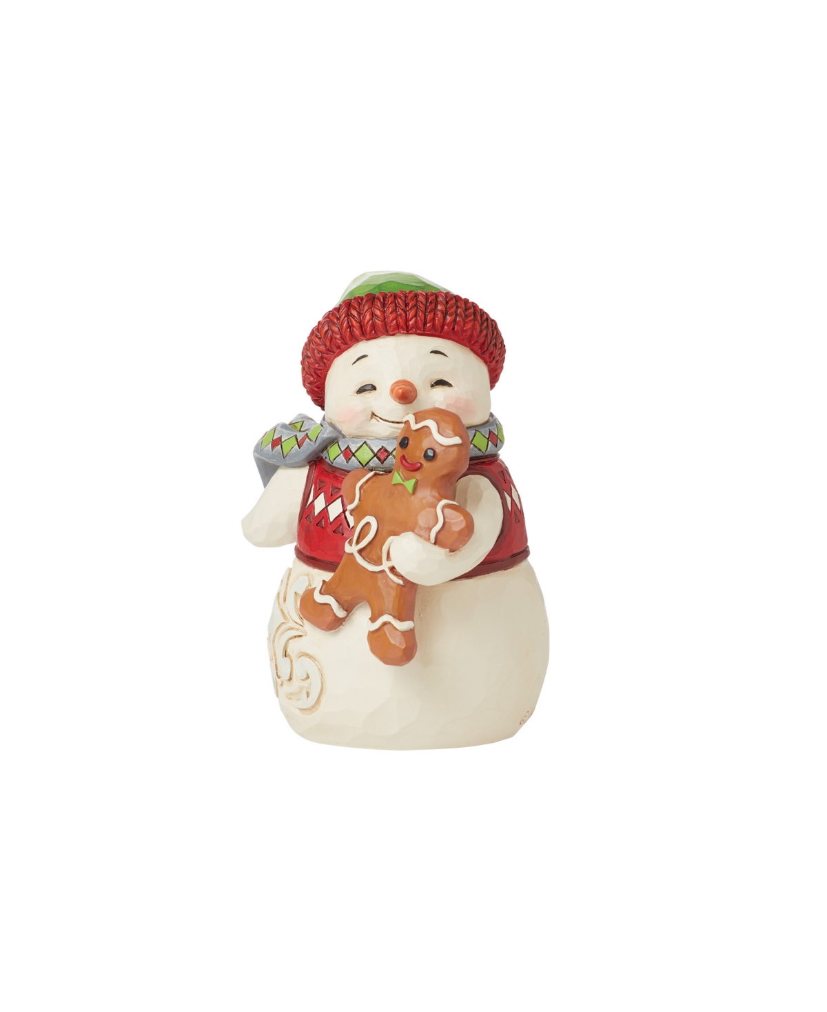 Jim Shore Mini Snowman Gingerbread Figurine In Multi