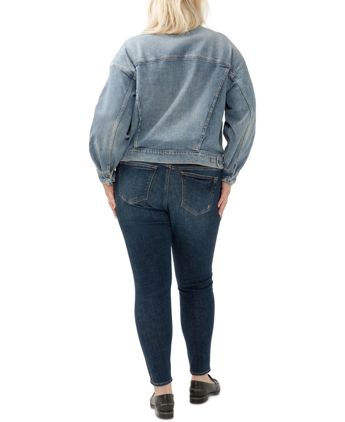 Silver Jeans Co. Plus Size Elyse Mid-Rise Comfort-Fit Skinny Jeans