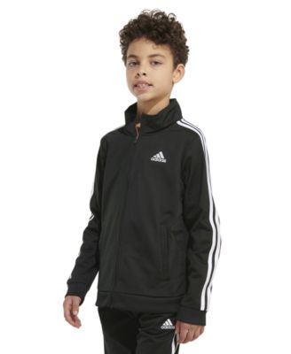 adidas Little Boys Zip Front Iconic Tricot Jacket