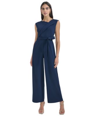 Calvin Klein Women s Sleeveless Straight Leg Jumpsuit Macy s