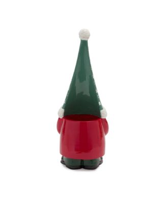 Stone Holiday Gnome Figurine with Present Accent (Set of 2)