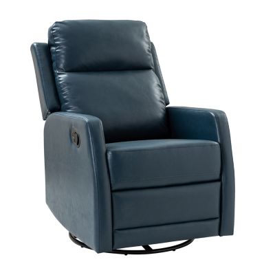 Donat Faux Leather Swivel Recliner