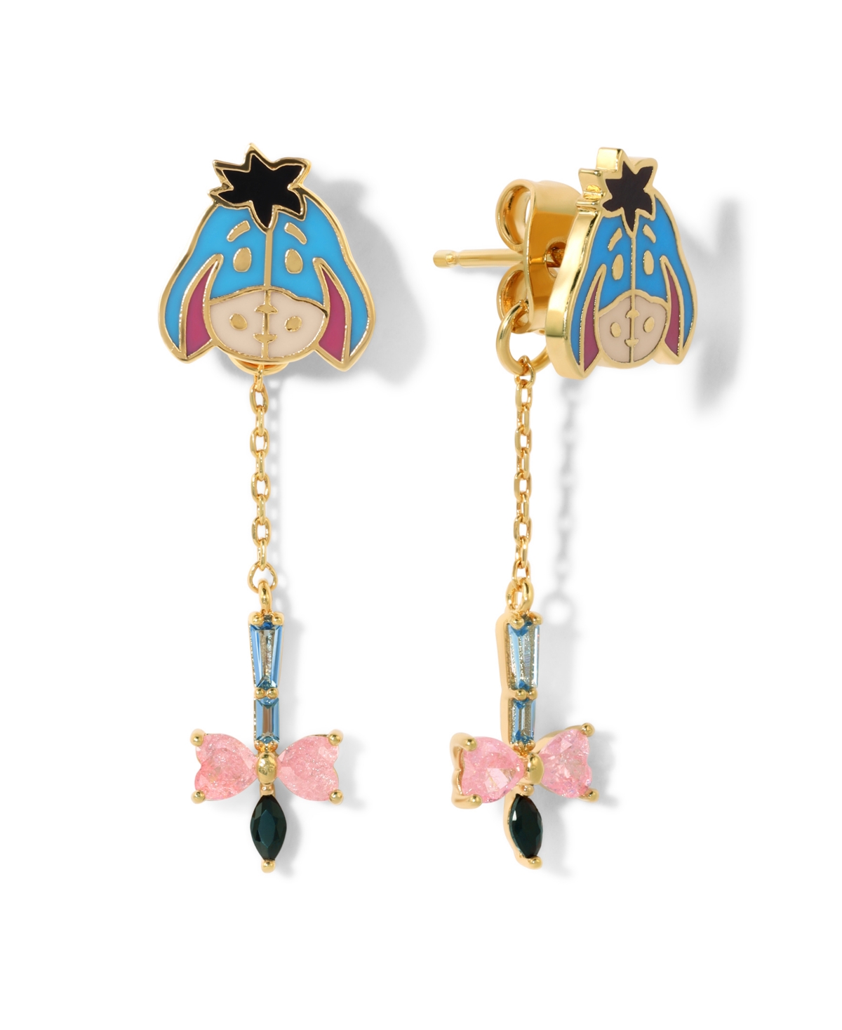 Girls Crew Disney Winnie The Pooh Multi-color Eeyore Dangle Earrings In Gold