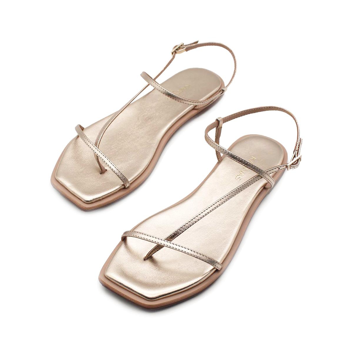 Kaanas Alayta Square-toe Naked Sandal