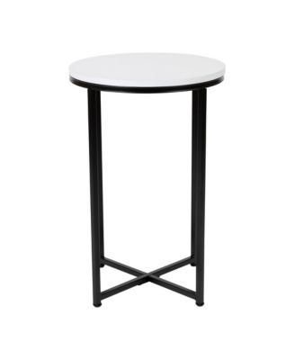Fairdale End Table With Round Cross Brace Frame