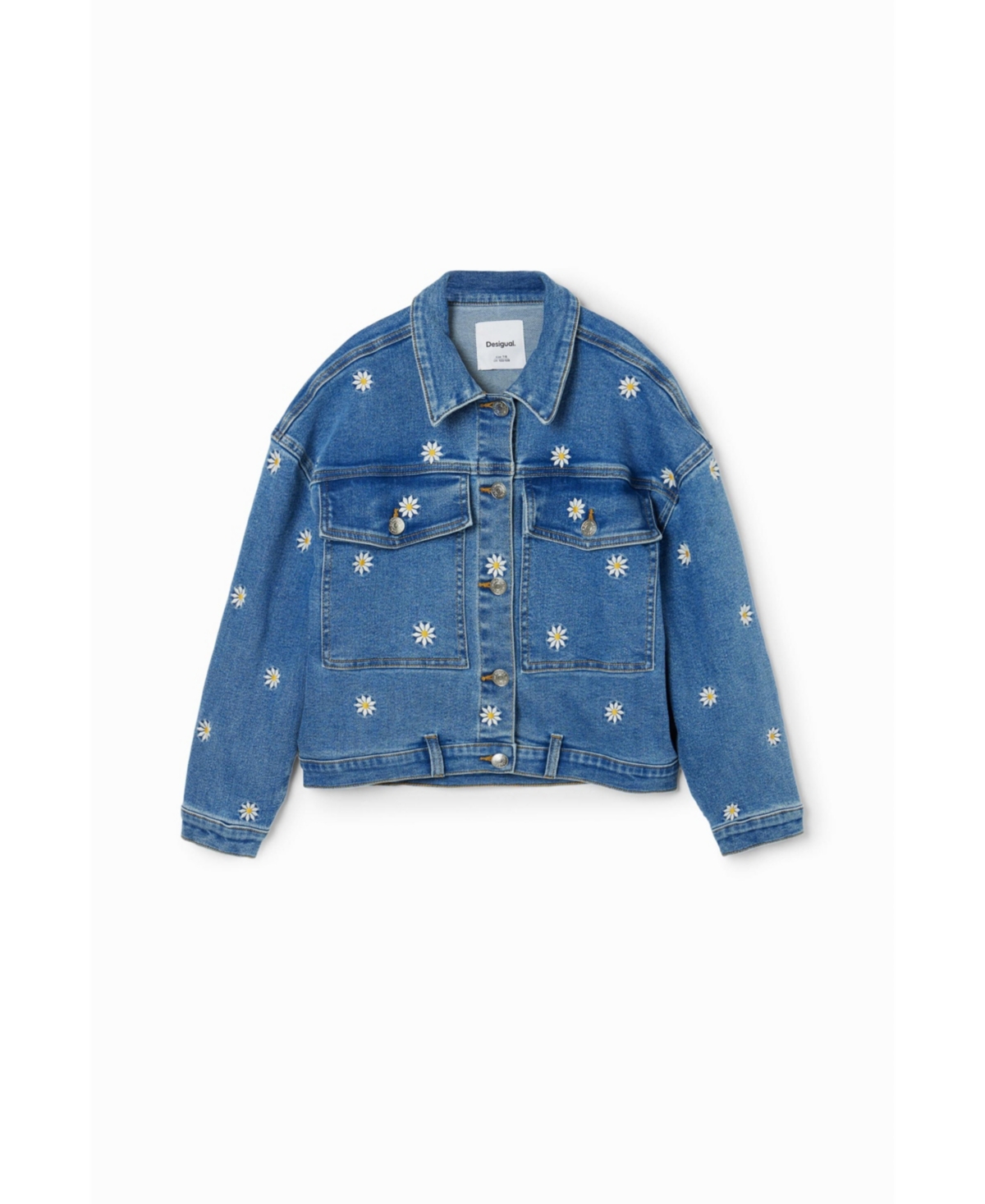 Desigual Girls Girls's Daisy denim trucker jacket