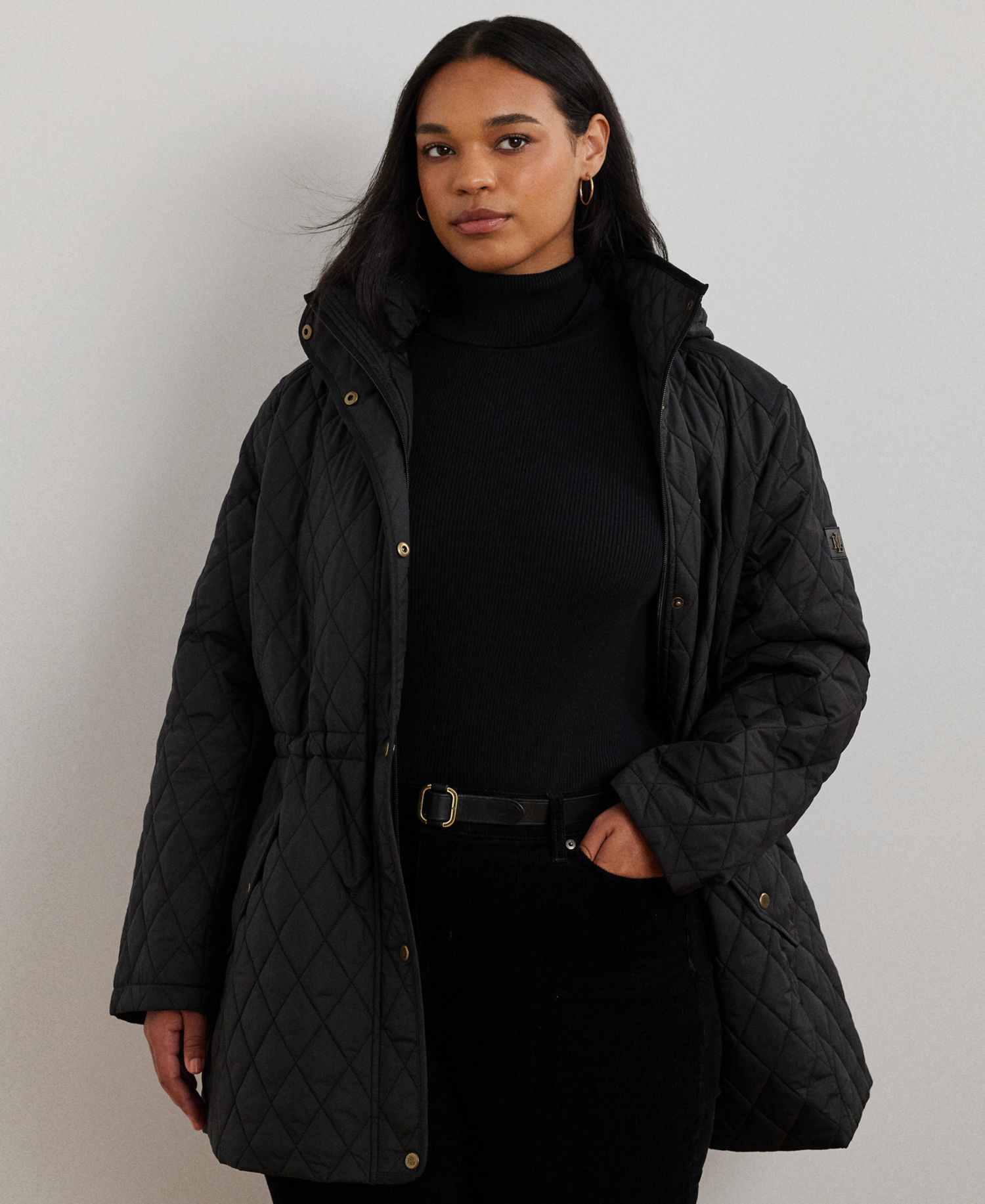 Plus Size Hooded Anorak Quilted Coat, Created for Macy's