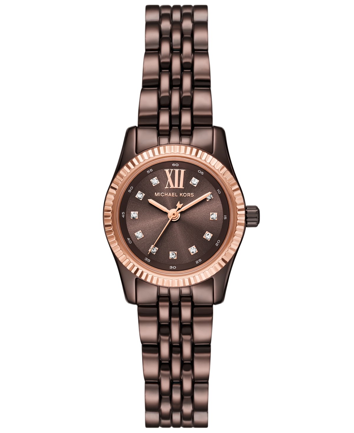 Women's Lexington Three-Hand Chocolate Stainless Steel Watch 26mm - Chocolate