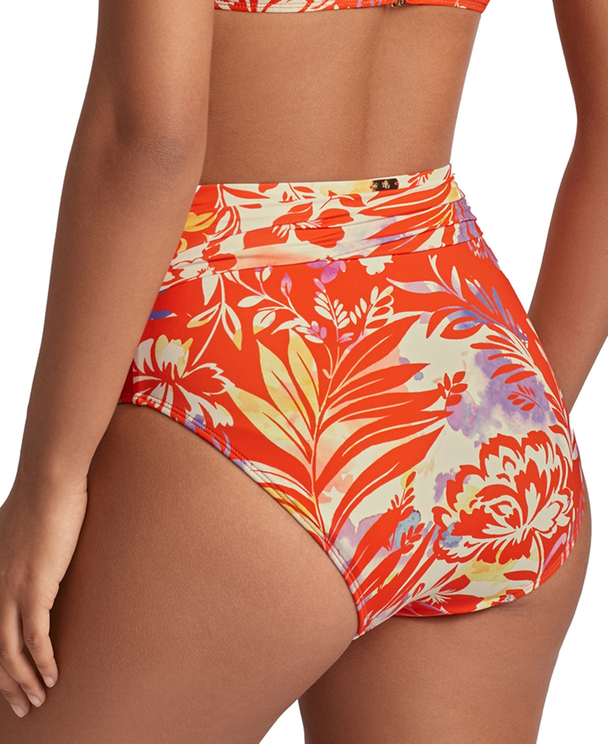 Lauren Ralph Lauren Women's Semi-Shirred-Waistband Bikini Bottoms