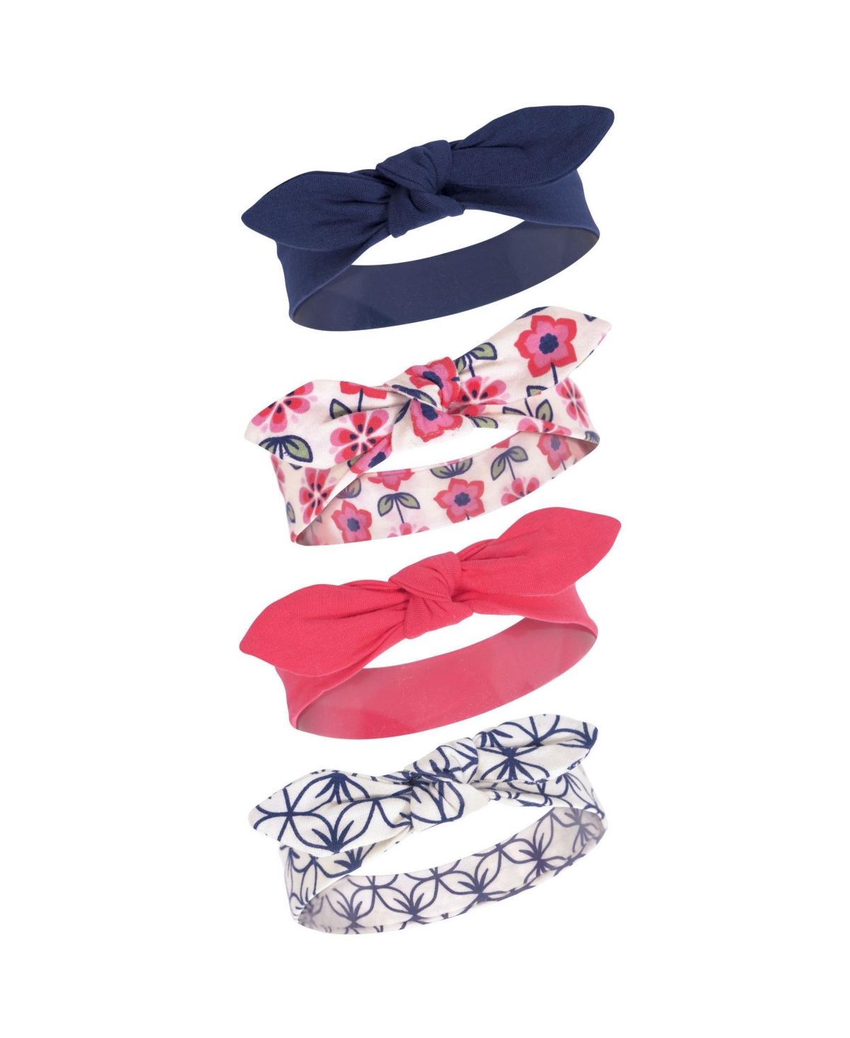 Touched by Nature Baby Girls Organic Cotton Headbands 4pk, Daisy