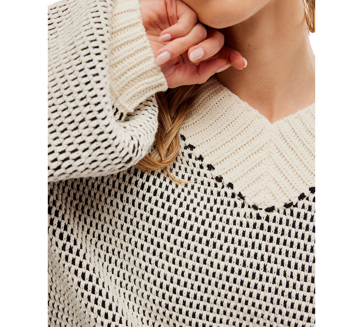 Free People Women's Maisie Two-Tone Sweater