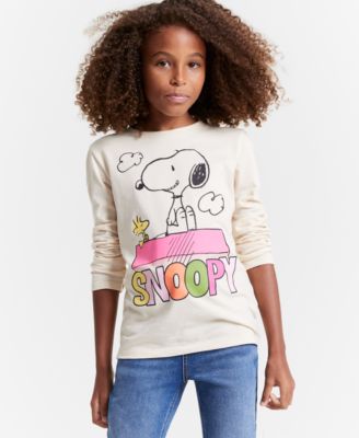 Epic Threads - Little & Big Girls Long-Sleeve Snoopy House Graphic T-Shirt