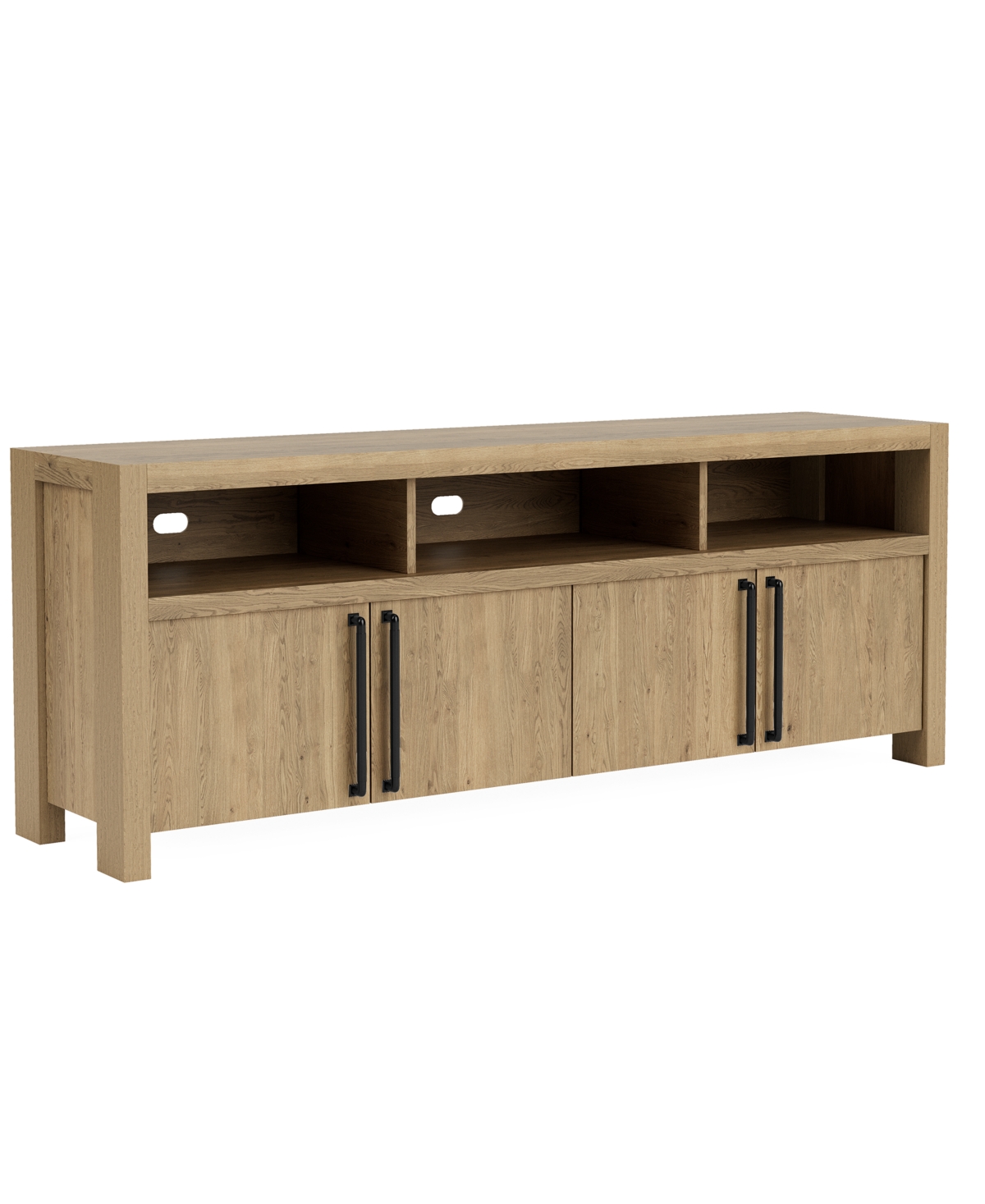 Macy's Davie 74" Media Console In Platinum Drift