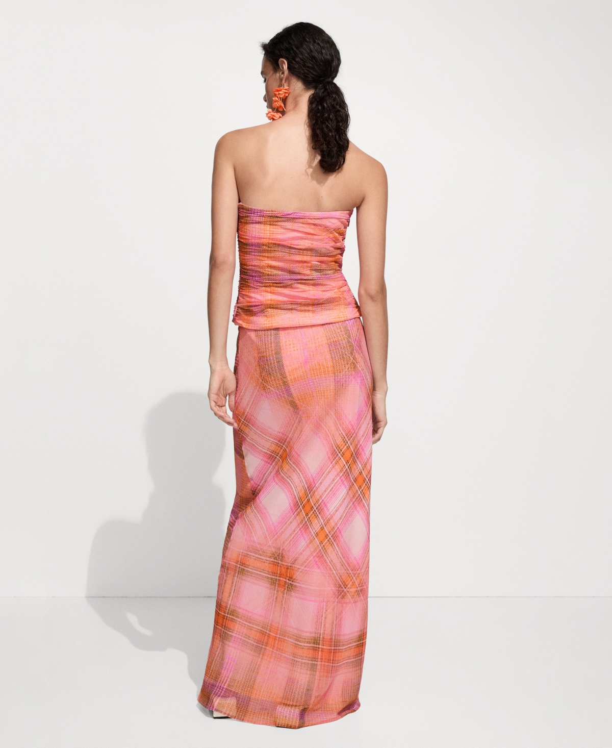 Mango Women's Printed Long Skirt