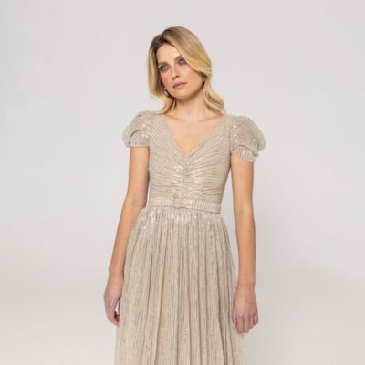 Women's Embelished Tulle Maxi Dress