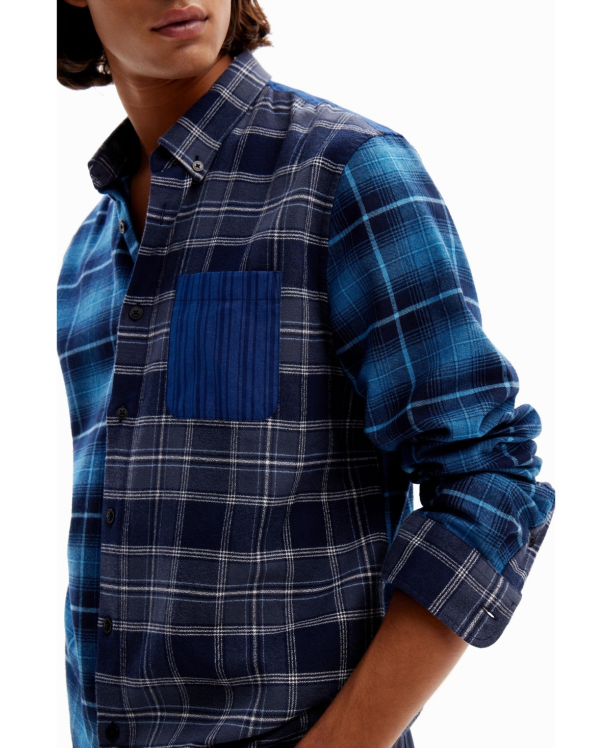 Desigual Men's Plaid flannel shirt