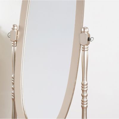 Streamdale Traditional Queen Anna Style Wood Floor Cheval Mirror, Gold Finish