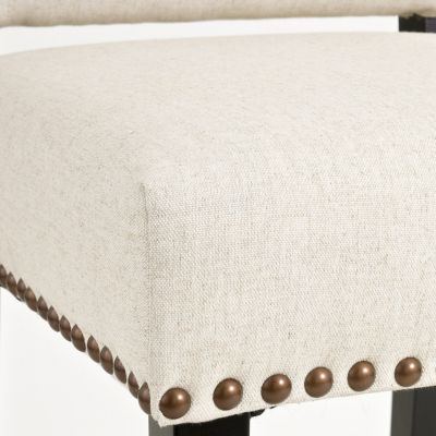 Polyester Dining Chair with Studs and Legs