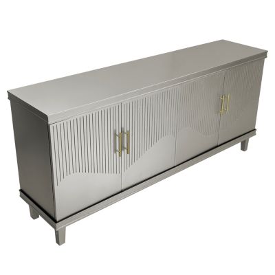 + 70" + Wood + 4-Door + Cabinet