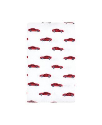 Bulk Pack of 10 Absorbent Cotton-Poly Flannel Burp Cloths