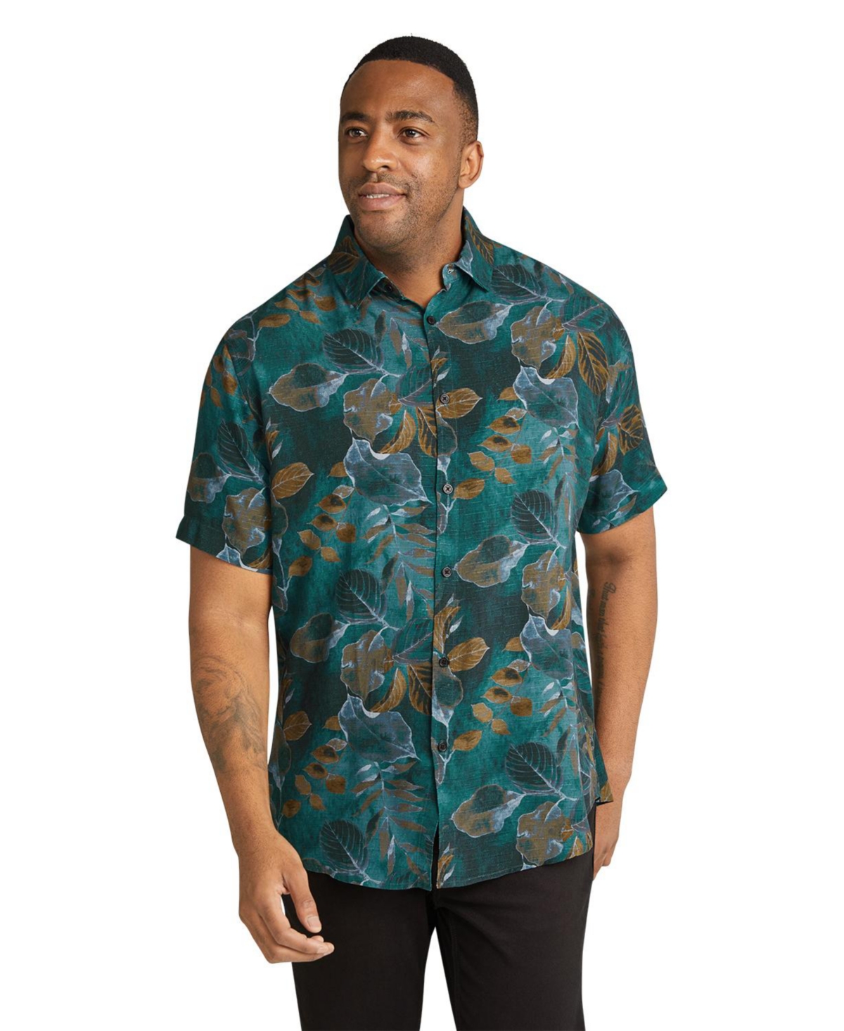 Men's Darcy Print Shirt - Teal