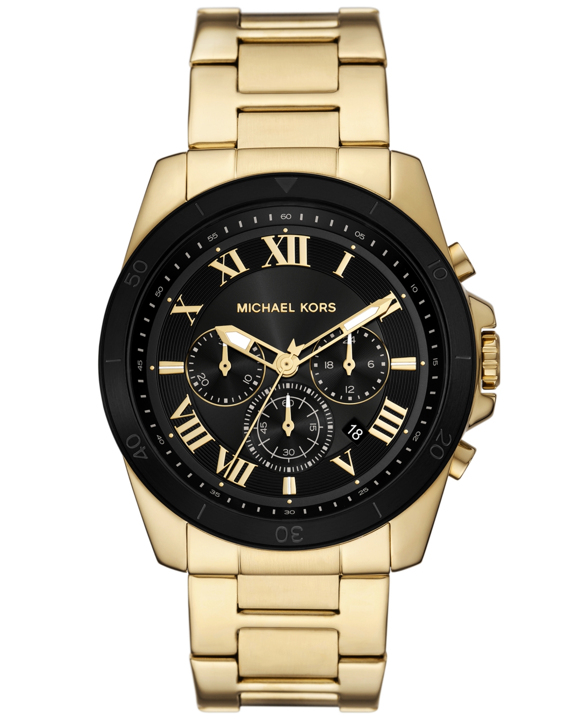 Men's Alek Chronograph Gold-Tone Stainless Steel Watch 44mm - Gold-tone