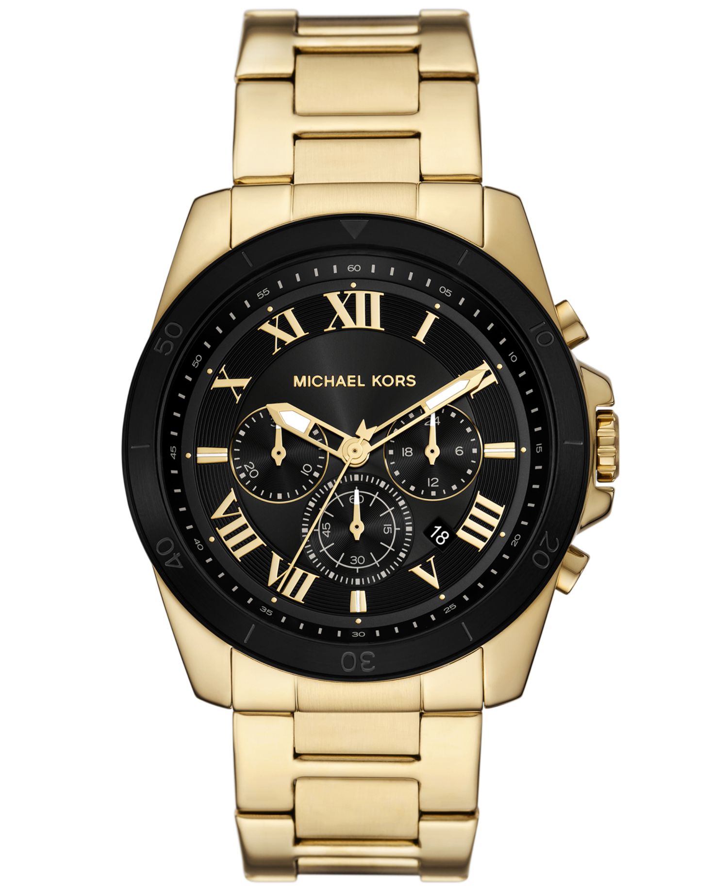 Men's Alek Chronograph Gold-Tone Stainless Steel Watch 44mm