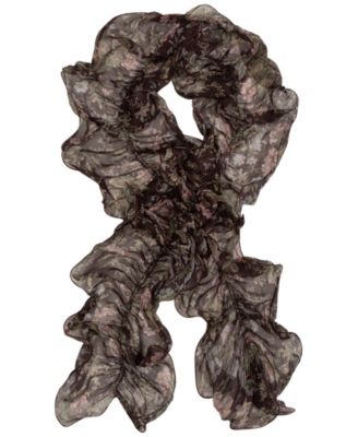 Fall Floral Ruffle Wrap