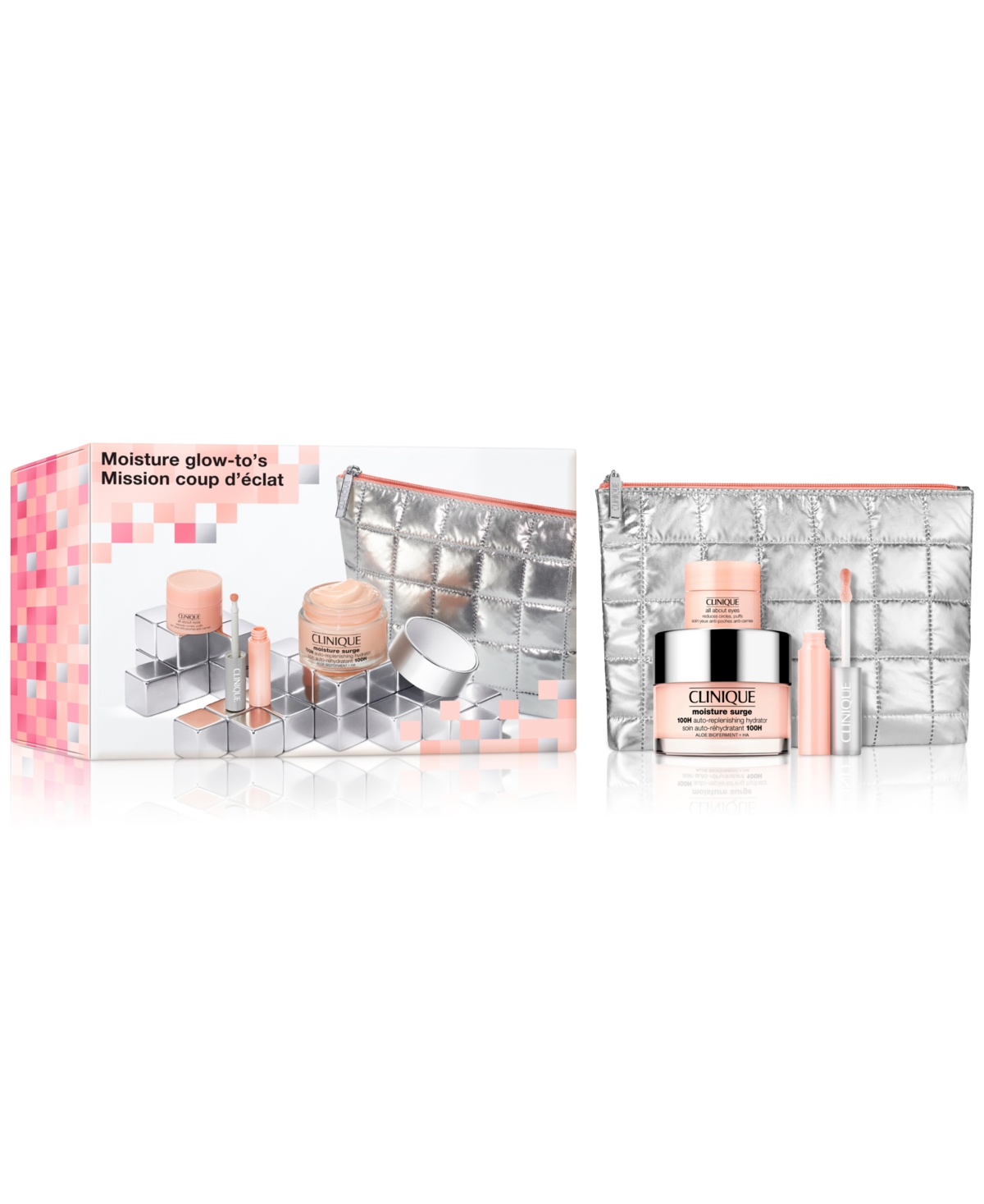 Clinique 4-pc. Moisture Glow-to's Skin Care & Makeup Gift Set In No Color