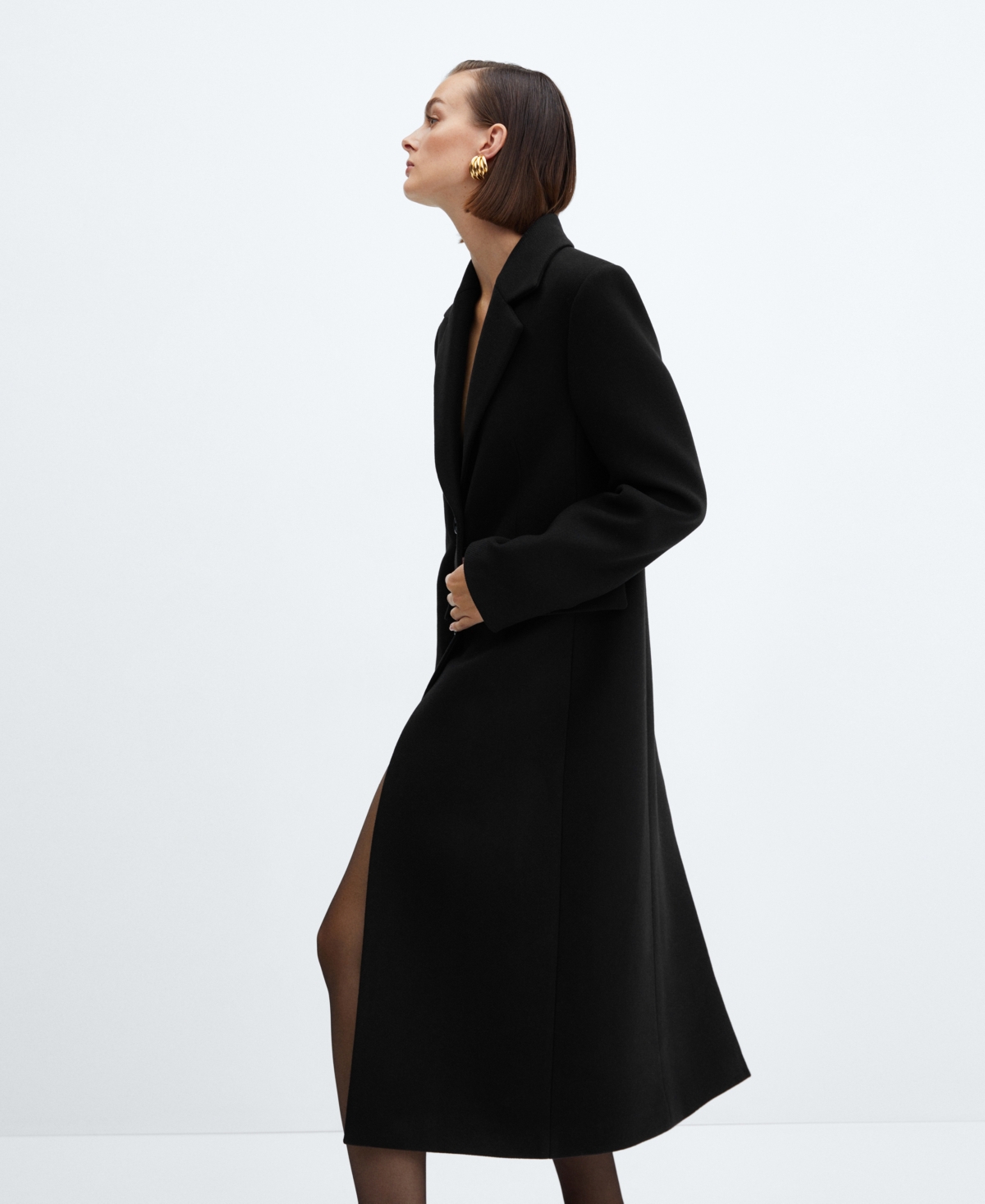 Mango Women's Structured Wool Coat