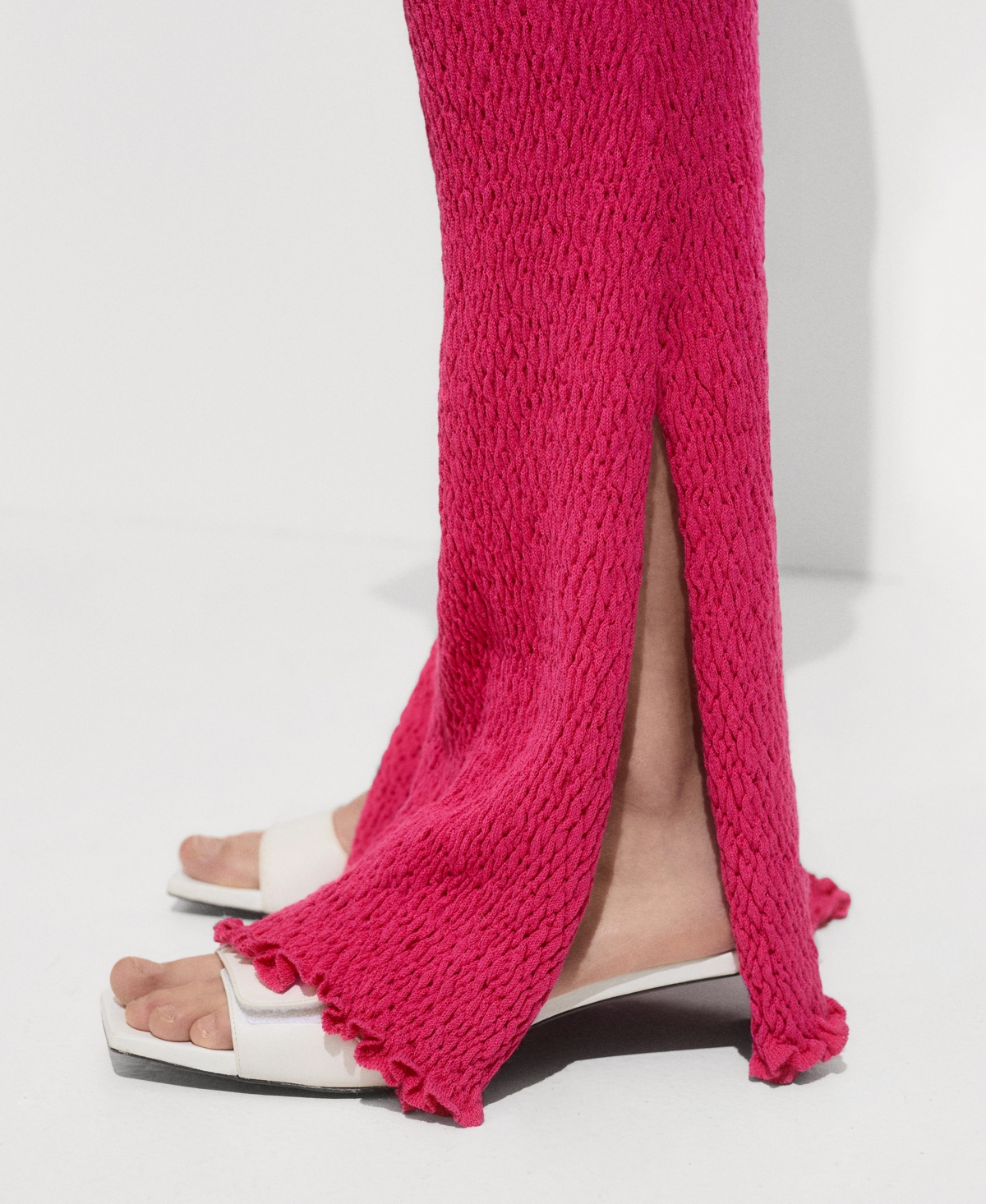 Mango Women's Braided Knitted Pants