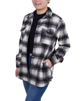 Women's Long Sleeve Twill Shirt Jacket