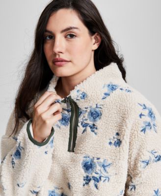 thumbnail image 2 of NFYM Women's Fleece Lined Long Jacket | Boho Flower Embroidered Winter Overcoat 2 of 13