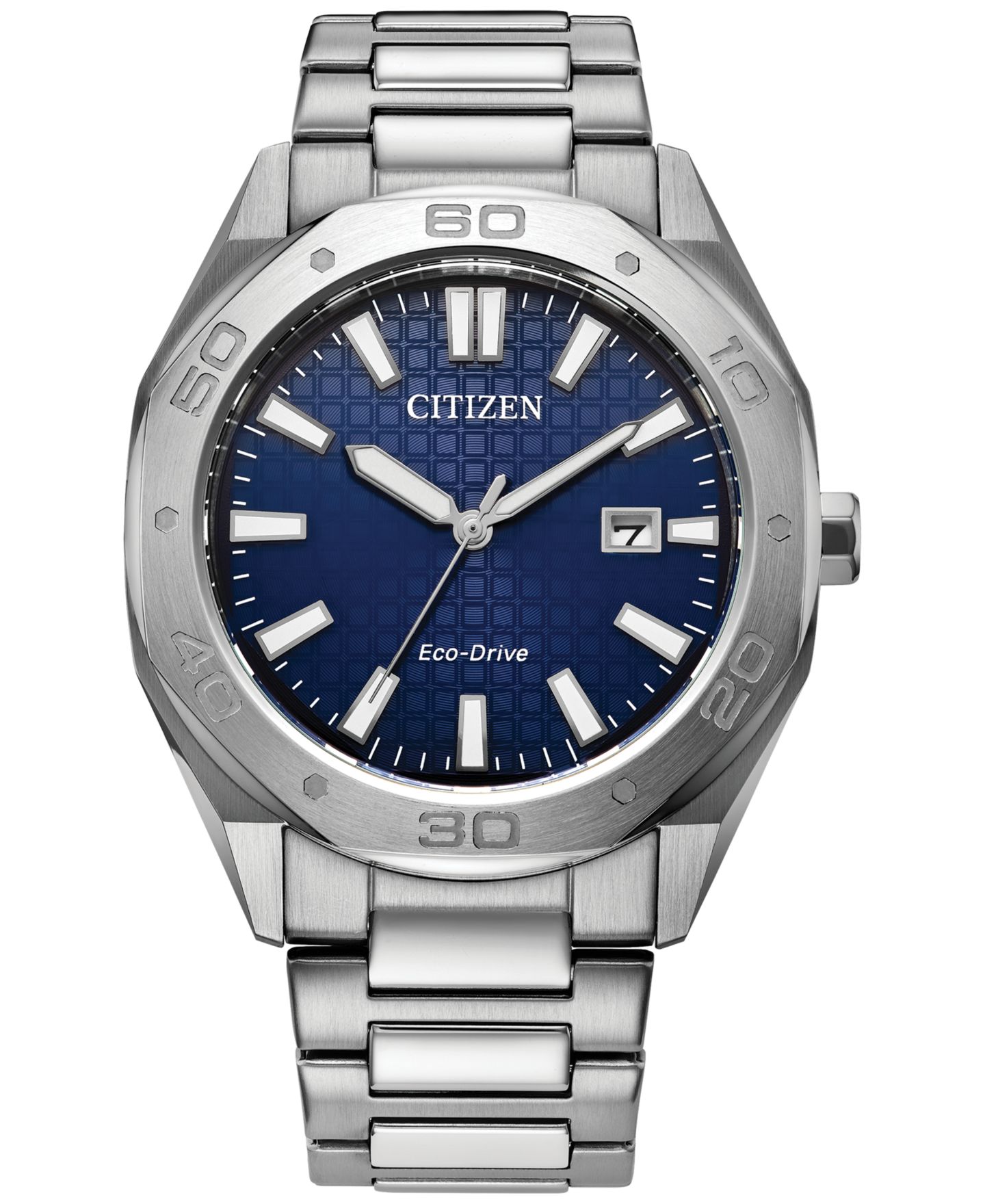 Мужские часы Citizen Eco-Drive Weekender Stainless Steel Bracelet Watch 41mm — фото 1