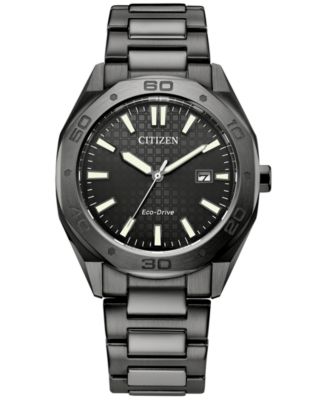Citizen Eco-Drive Men's Weekender Gray-Tone Stainless Steel