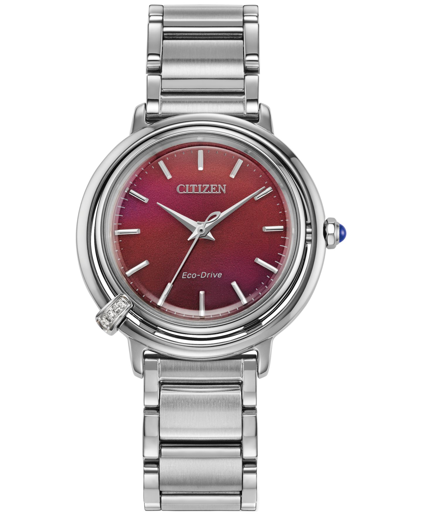 Женские часы Citizen Eco-Drive L Arcly с бриллиантом на стальном браслете, 31 мм — фото 1