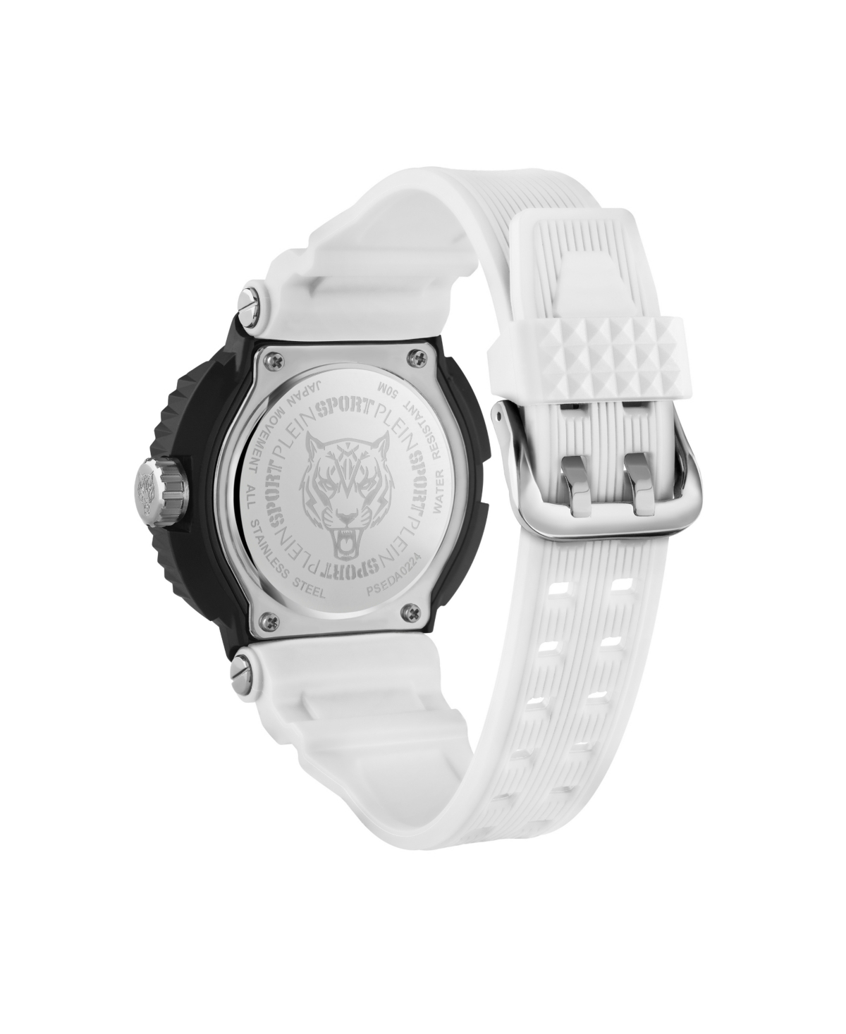Plein Sport Men's Tiger Power 3 Hand Date QuartzSilicone Strap 45mm - White