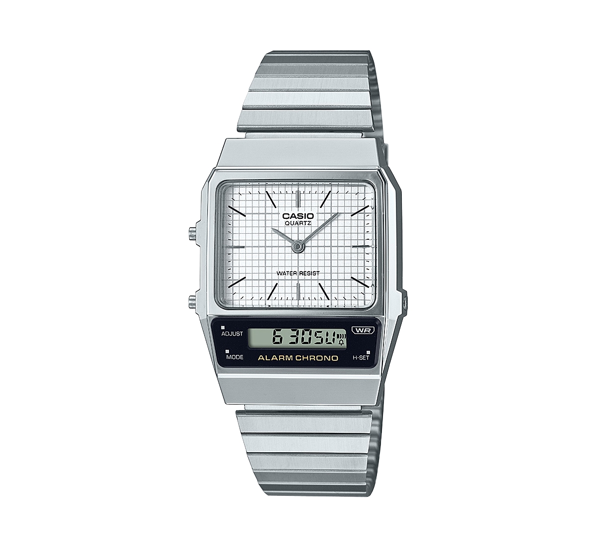G-shock Casio Unisex Silver Tone Stainless Steel Watch, 32.1mm, Aq800e-7a2vt