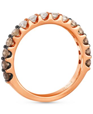 Chocolate Ombr&eacute; Diamond Band (1 ct. t.w.) in 14k Rose Gold or 14k Yellow Gold